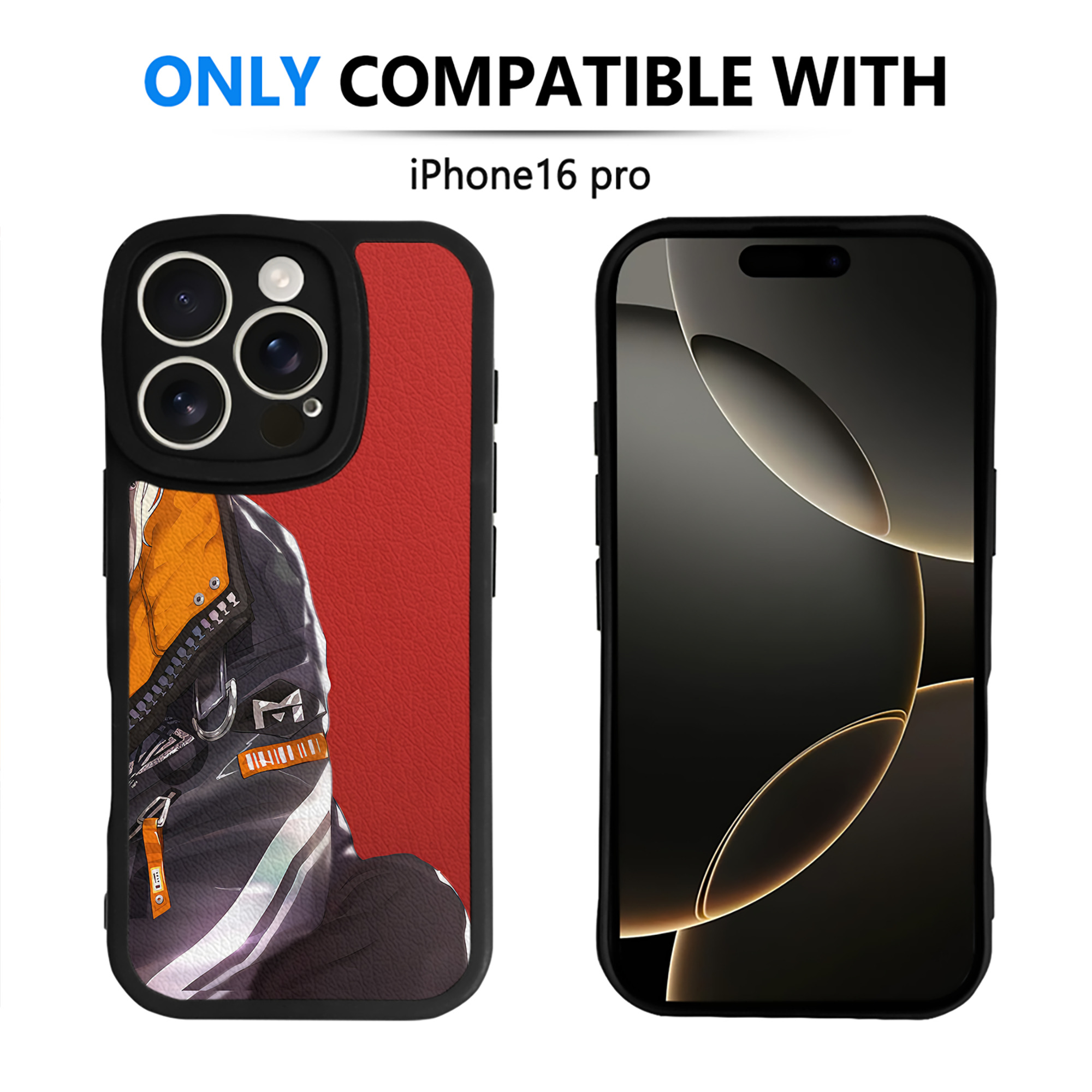 （画像用） ハイキュー!! Haikyu!! 【iPhone 16シリーズ対応】シリコンスマホケース（レザー調） 材質：シリコン